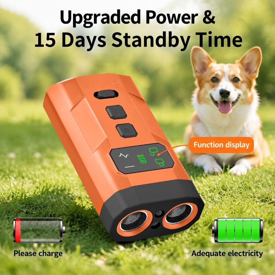 Battery display of the deterrent