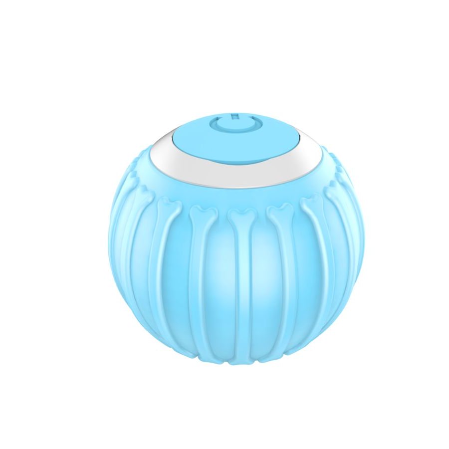 Light blue smart rolling cat ball