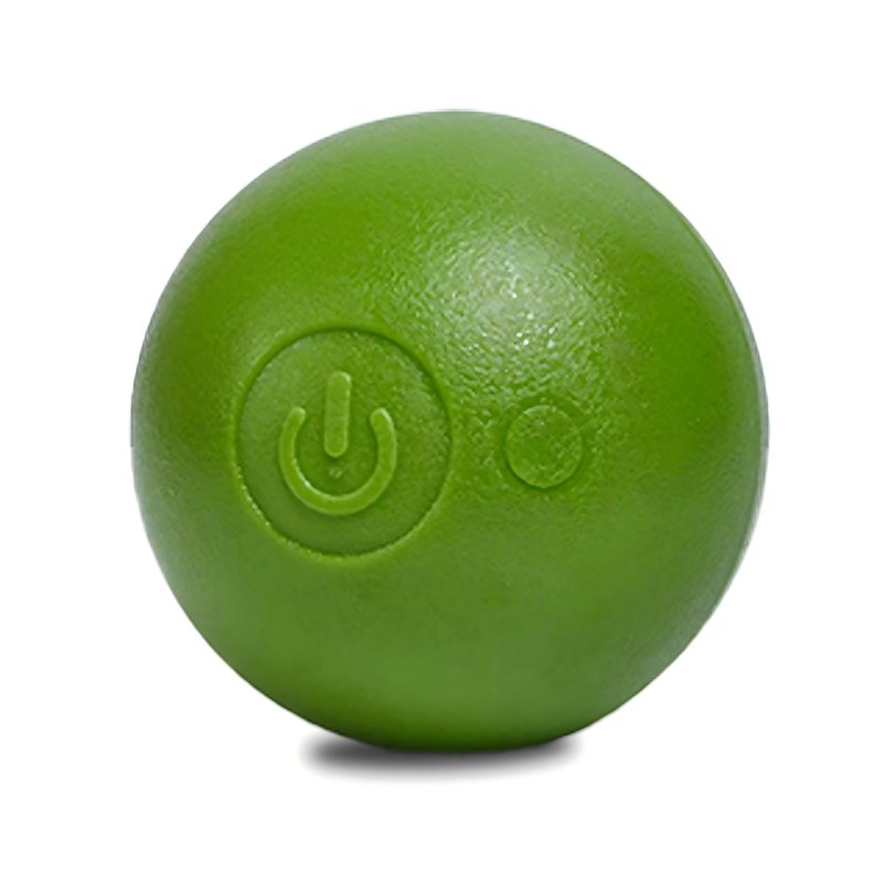 Self-rolling pet ball in green